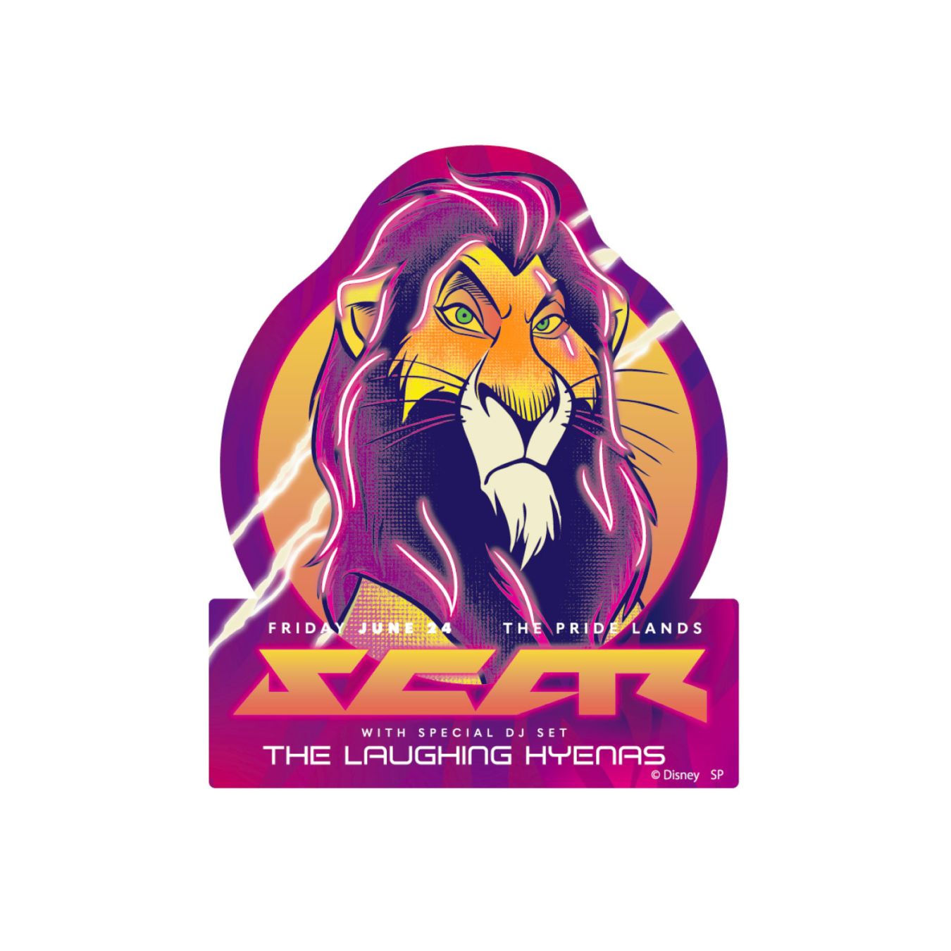 [公式] メーカー直営 ディズニー キャラクターステッカー ライオン・キング スカー 爪痕