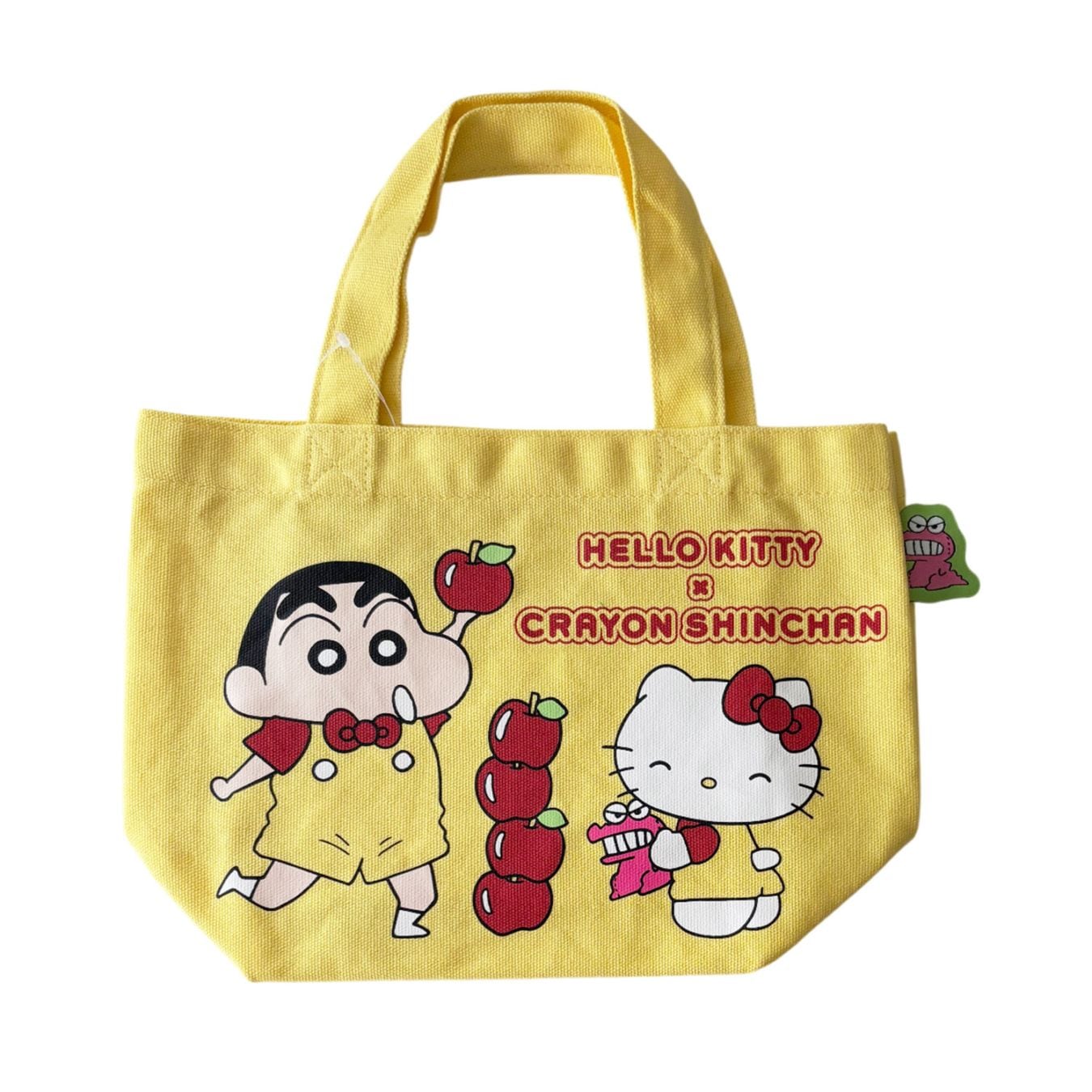 [公式] メーカー直営 CRAYON SHINCHAN × HELLO KITTY カラーマチ付きバッグ クレヨンしんちゃん×ハローキティ りんご