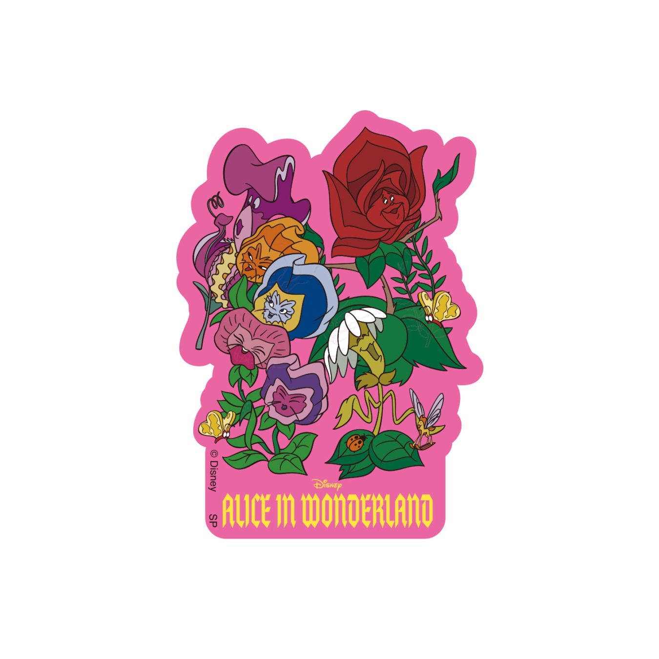 [公式] Disney NOSTALGICA 80Type Line Up Stickers ふしぎの国のアリス Pink