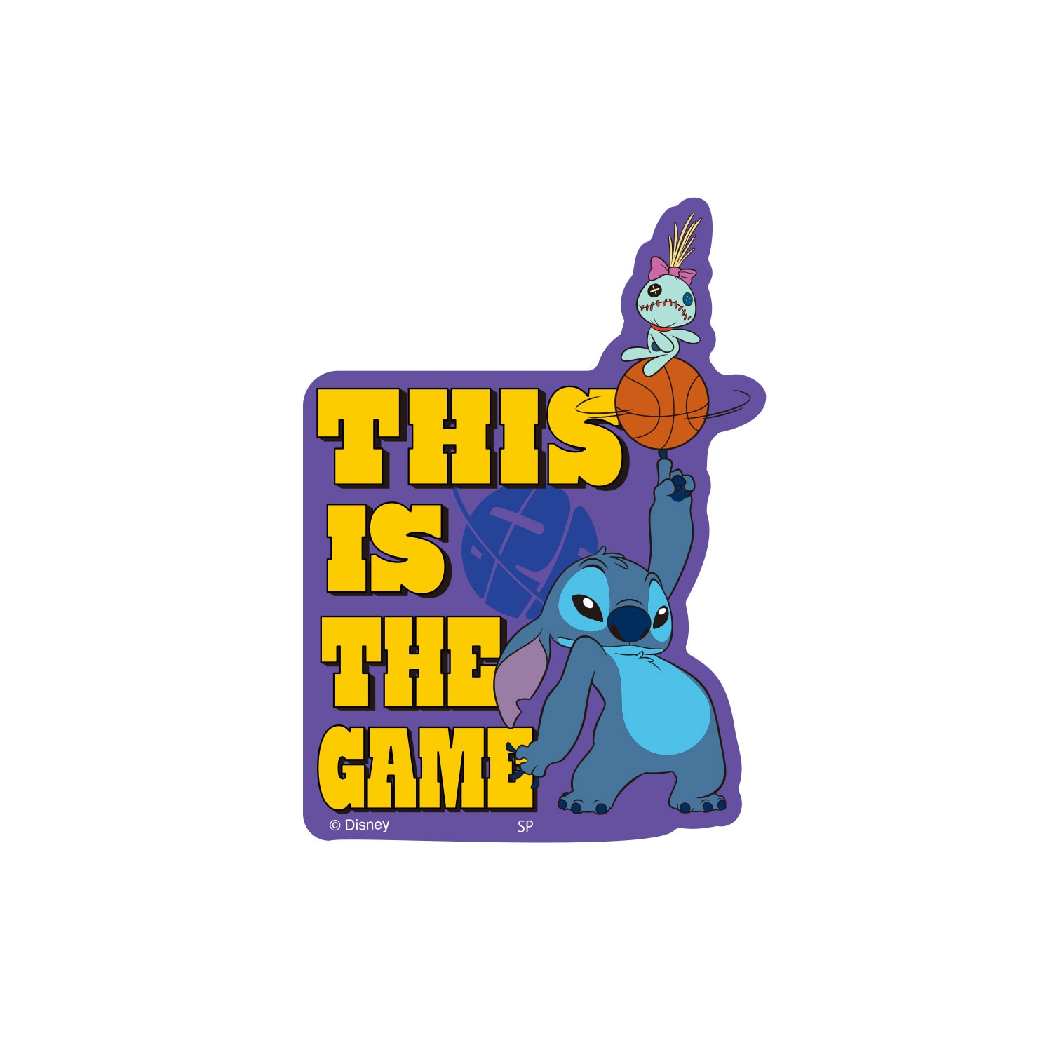 [公式] Disney NOSTALGICA 80Type Line Up Stickers スティッチ Purple