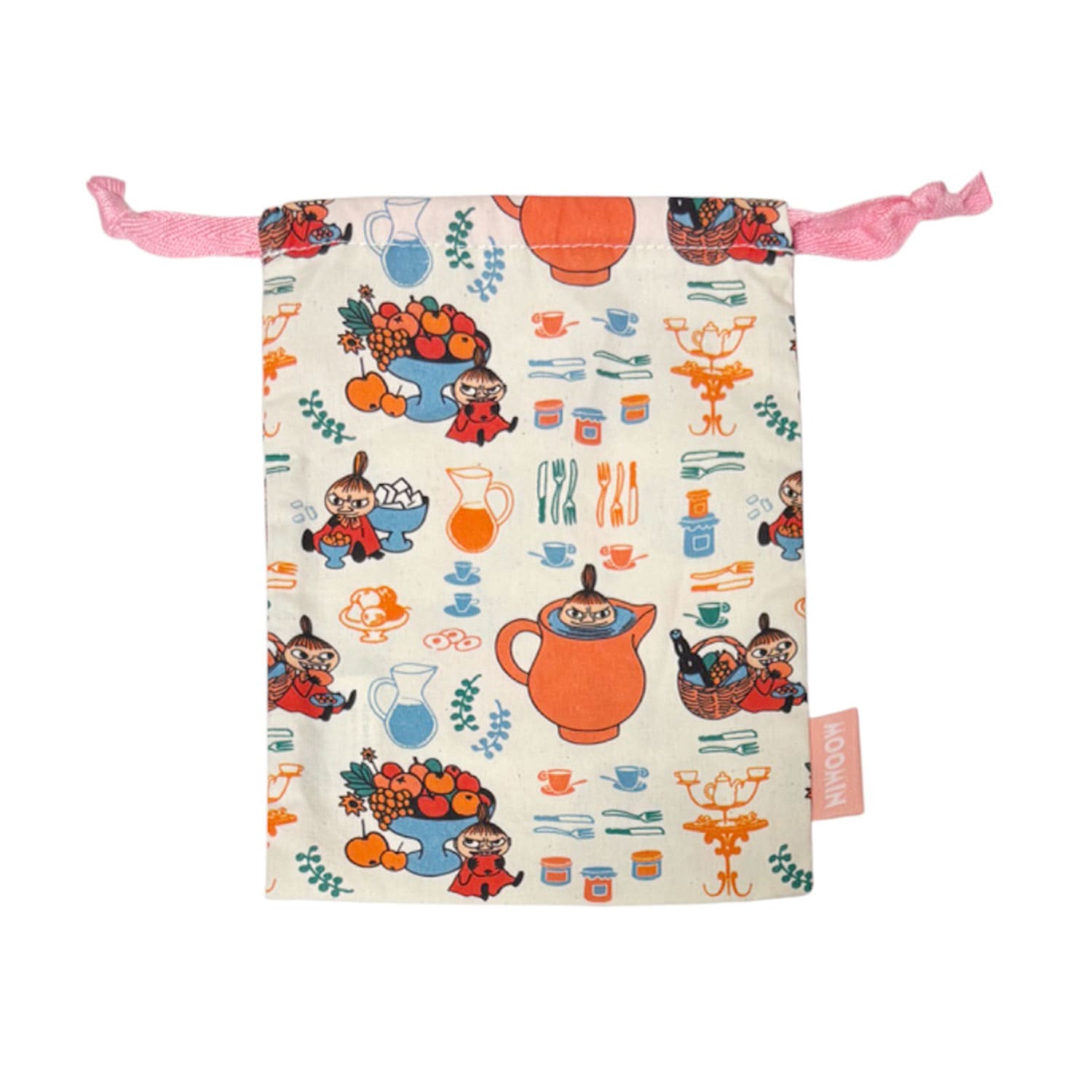 [公式] メーカー直営 ムーミン 巾着 Ｍサイズ リトルミイ ティータイム