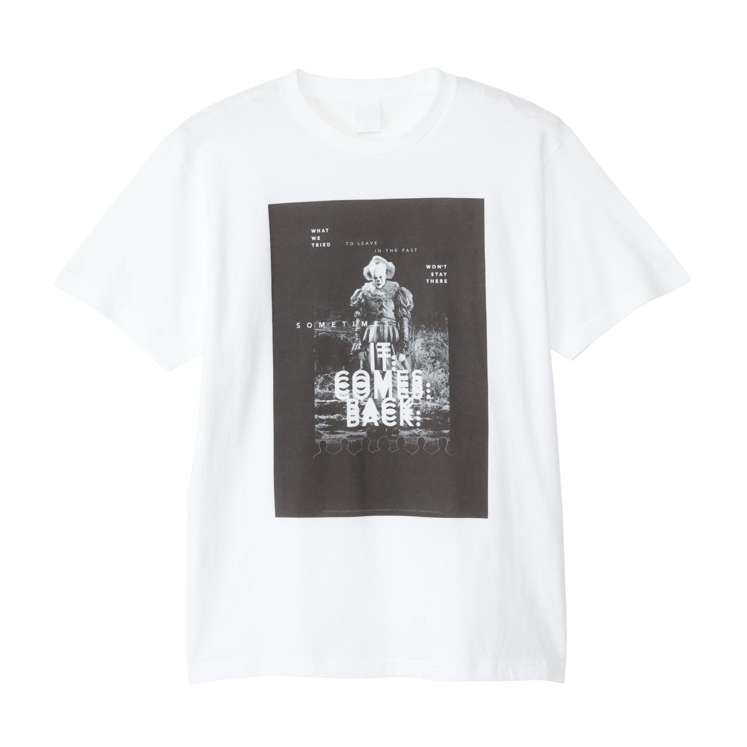 ★2025東京コミコン先行商品　[公式] IT Tシャツ ペニーワイズ モノクロ　SIZE－L