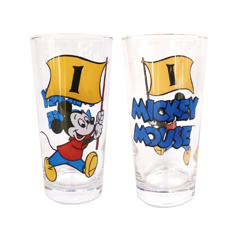 [公式] ディズニー ノスタルジカ　グラス ／ミッキーマウス フラッグ 1