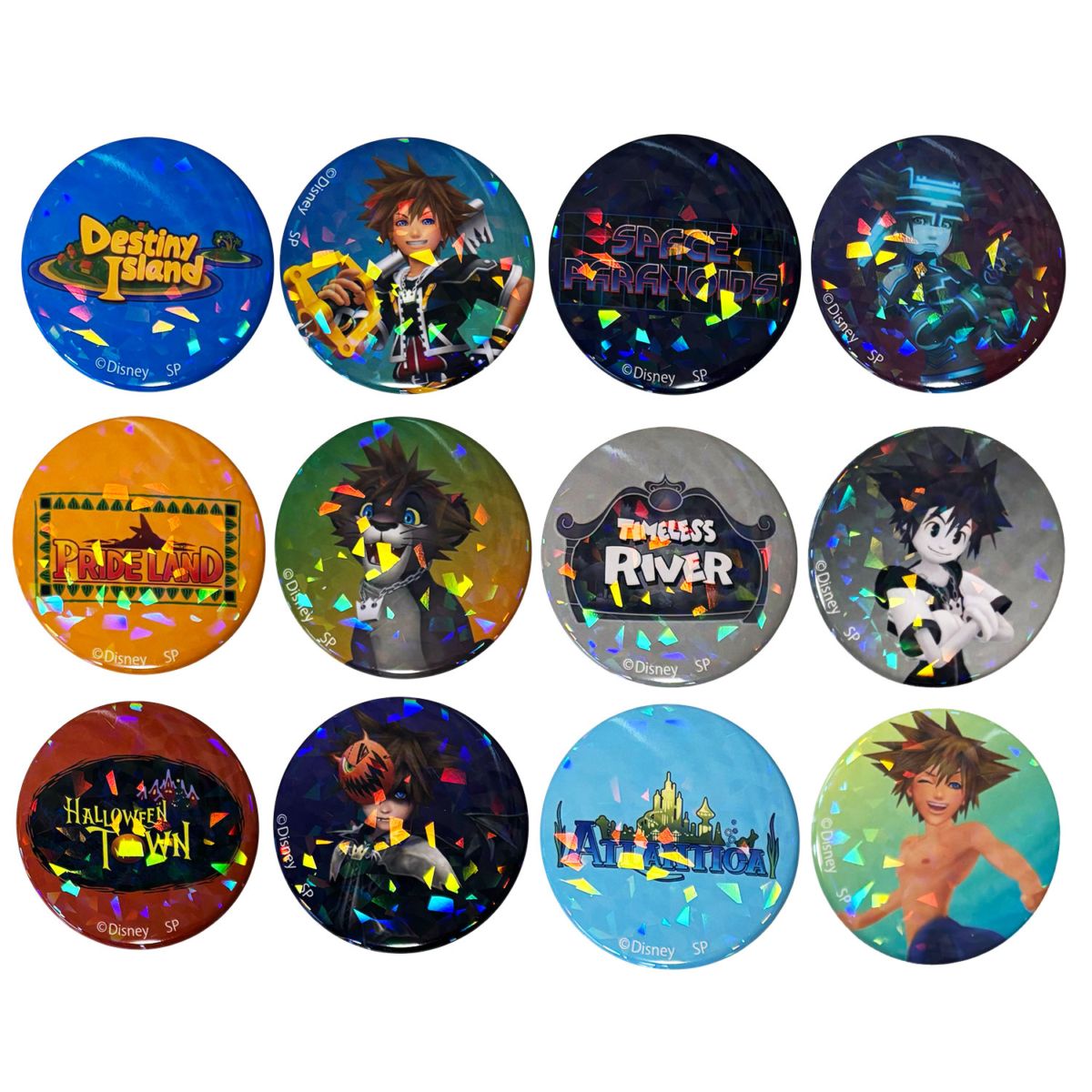 [公式] メーカー直営 ディズニー キングダム ハーツ 缶バッジ ランダム2個セット ／ソラ 　コンプリートセット（全6種）