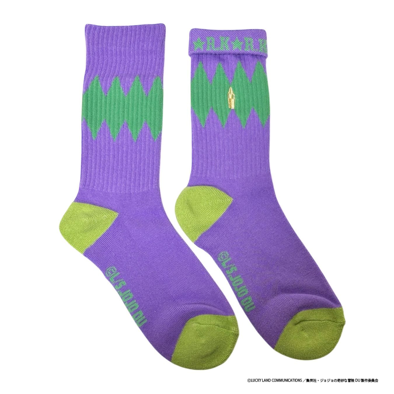 【予約】2026年1月中旬発送予定 [公式] メーカー直営 アニメ『ジョジョの奇妙な冒険　ダイヤモンドは砕けない』 刺繍ラインソックス 岸辺 露伴