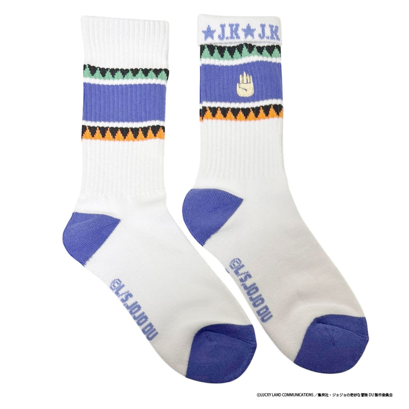 【予約】2026年1月中旬発送予定 [公式] メーカー直営 アニメ『ジョジョの奇妙な冒険　ダイヤモンドは砕けない』 刺繍ラインソックス 空条 承太郎