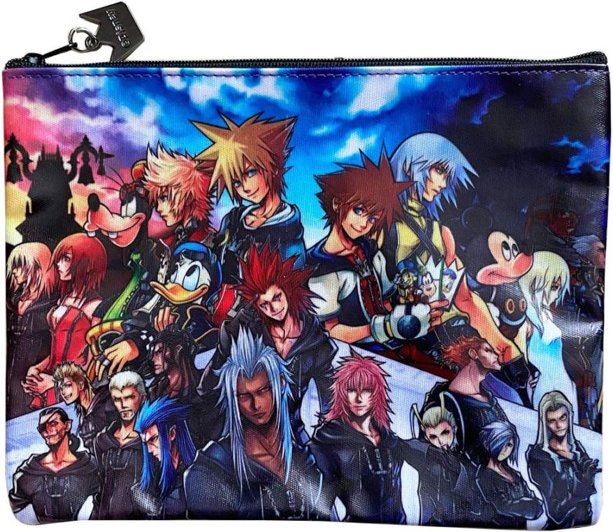 [公式]ディズニー キングダム ハーツ フラットポーチ ／集合