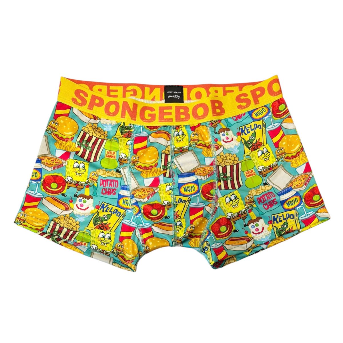 [公式] メーカー直営 スポンジ・ボブ ボクサーパンツ（ポリエステル） たべもの