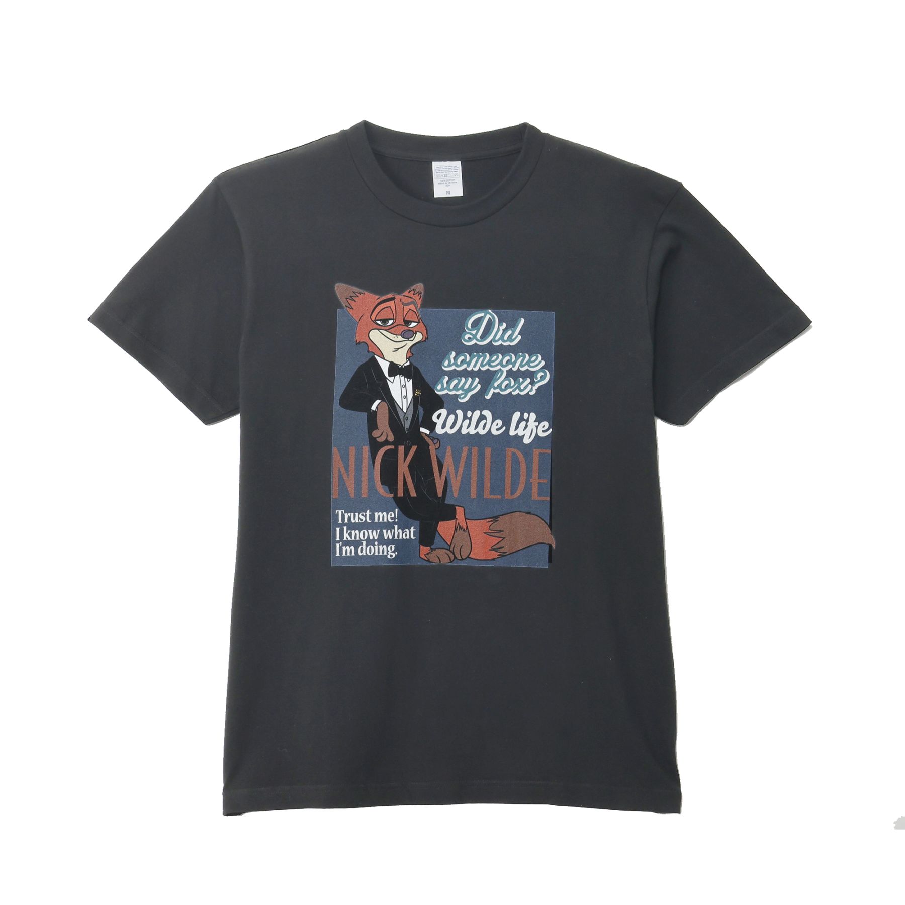 【予約】2月中旬発送予定 [公式] ディズニー Tシャツ  ズートピア／タキシードニック／スクエア ポーズ