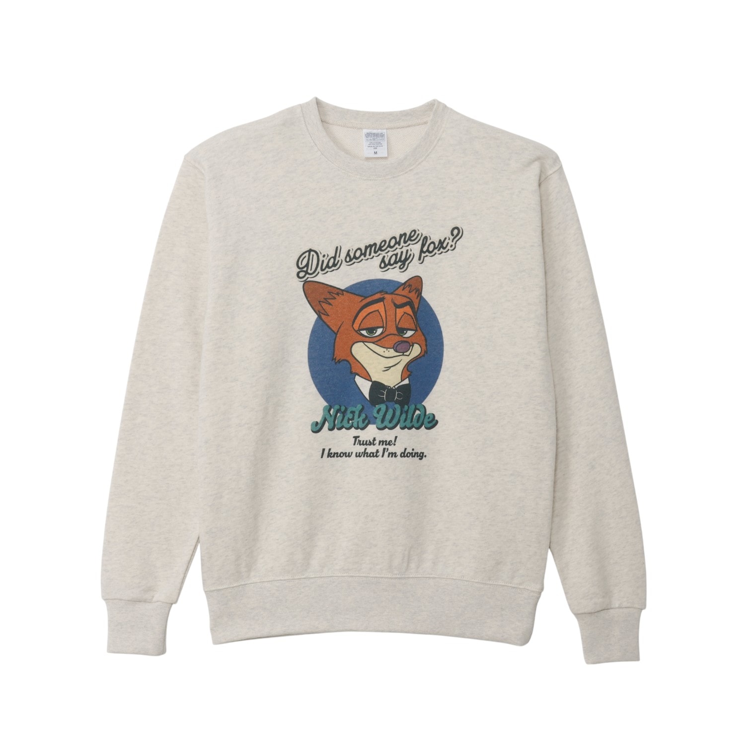 【予約】2月中旬発送予定 [公式] ディズニースウェット  ズートピア ／タキシードニック ／エンブレム