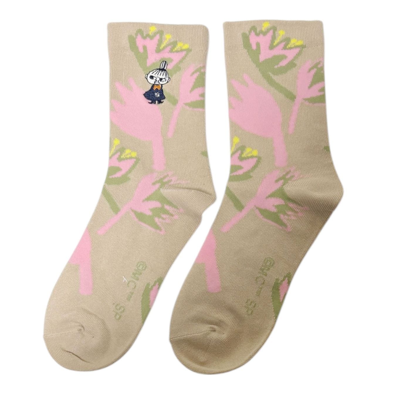 [公式] メーカー直営 ムーミン リトルミイフェア 刺繍ソックス お花
