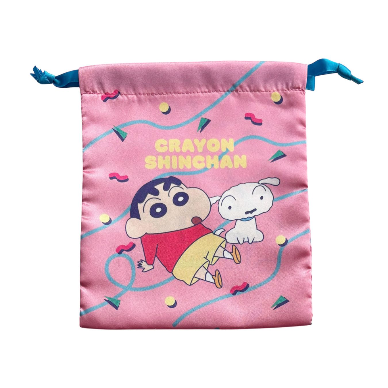 [公式] メーカー直営 クレヨンしんちゃん リボン巾着 しんのすけとシロ