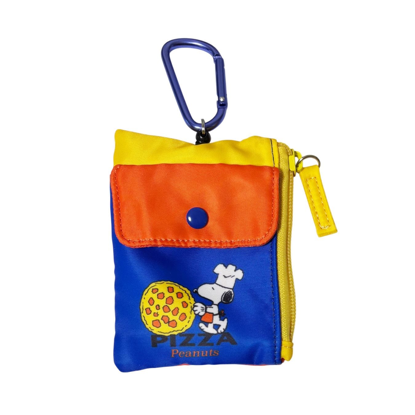 [公式] メーカー直営 PEANUTS スヌーピー ポケット付きパスケース ピザ