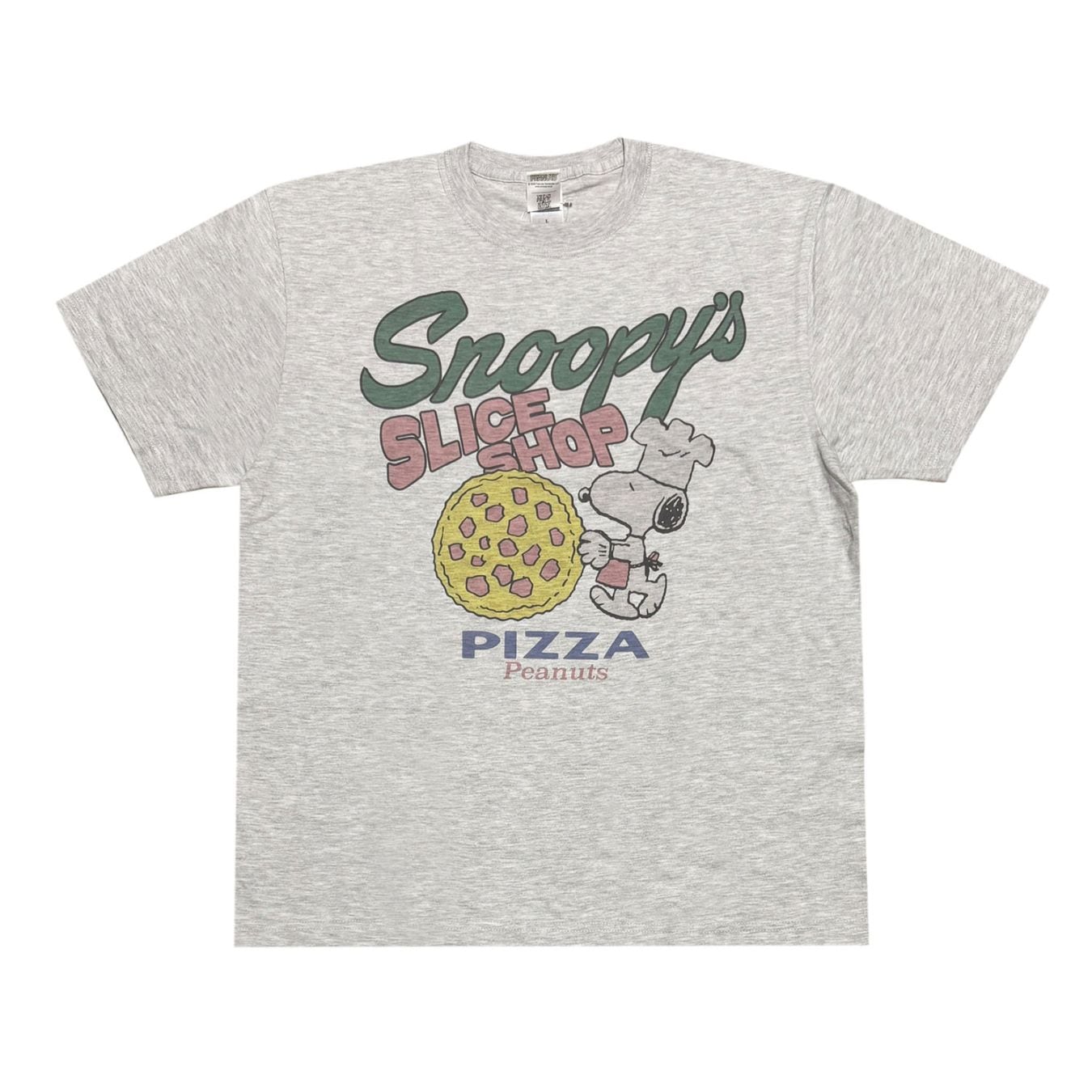 [公式] PEANUTS/NOSTALGICA (ピーナッツ/ノスタルジカ) スヌーピー Tシャツ ピザ