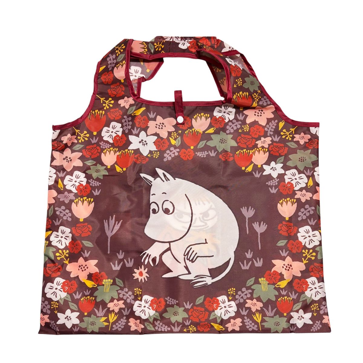 [公式] メーカー直営 ムーミン くるくるショッピングバッグ お花 ブラウン