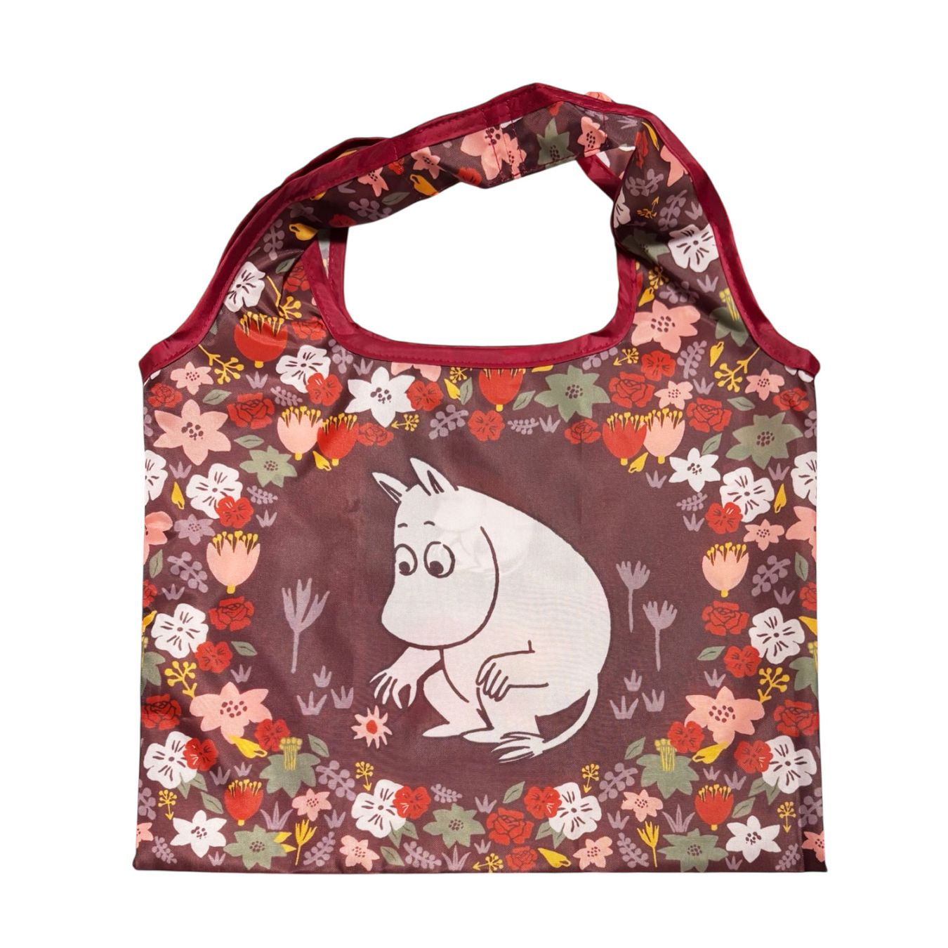 [公式] メーカー直営 ムーミン ミニくるくるショッピングバッグ お花 ブラウン