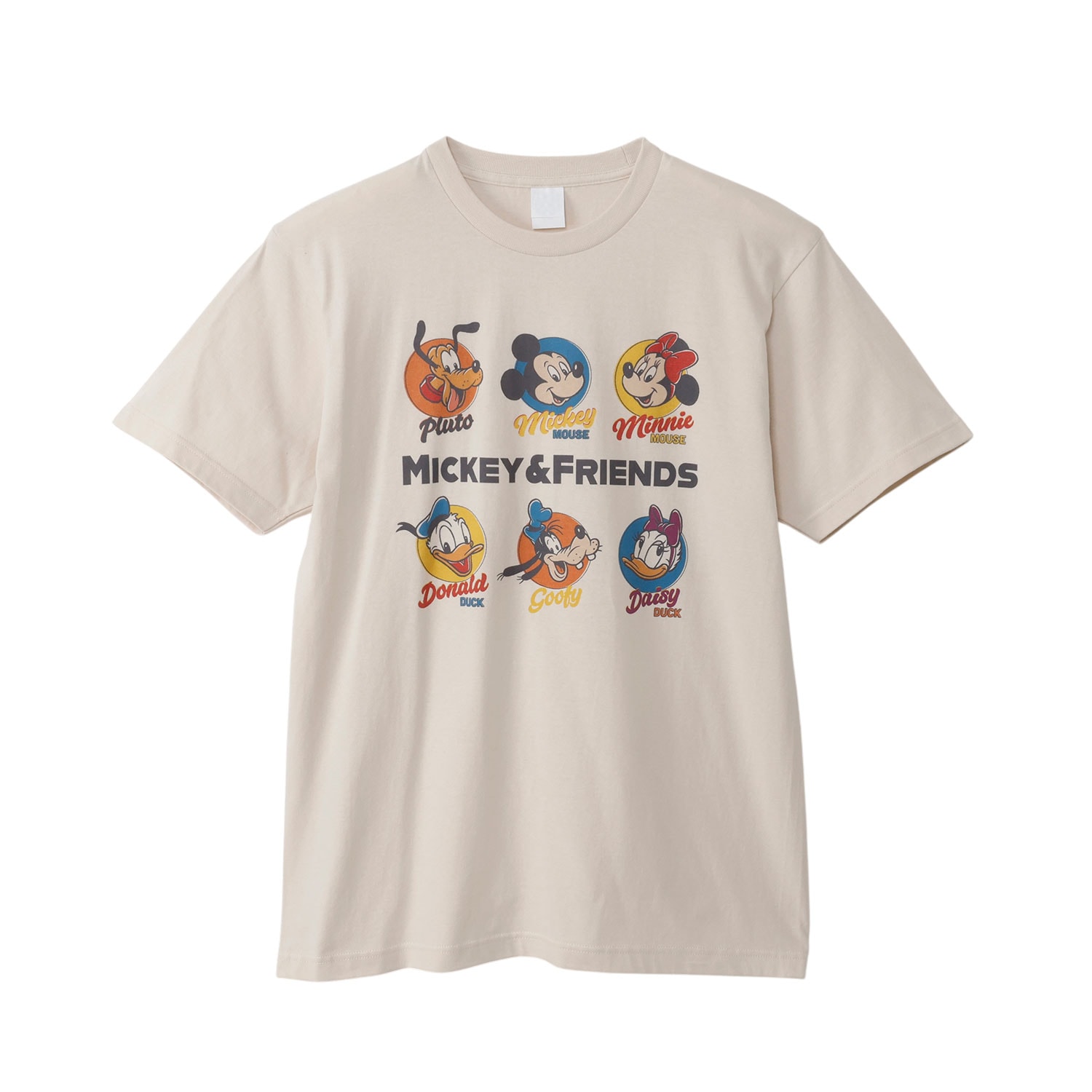 [公式] メーカー直営 ディズニー ミッキー＆フレンズ Tシャツ フェイス