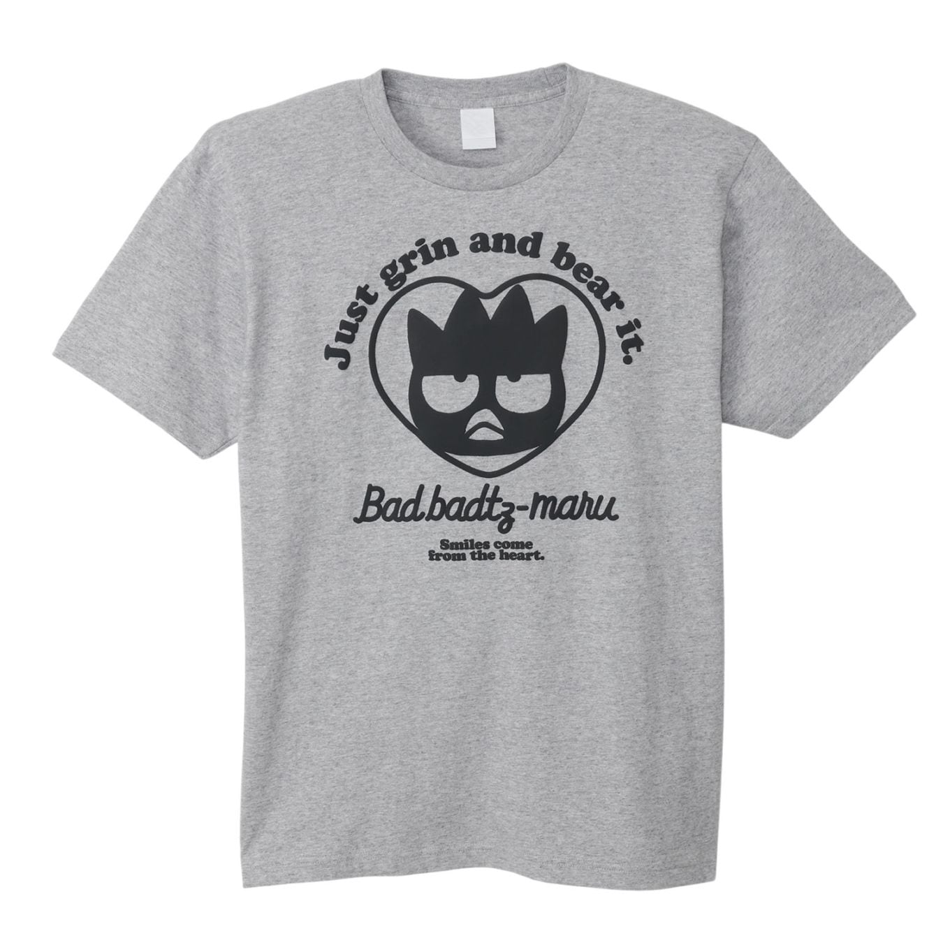 [公式] メーカー直営 サンリオキャラクターズ 発泡プリント Tシャツ バッドばつ丸 ハート