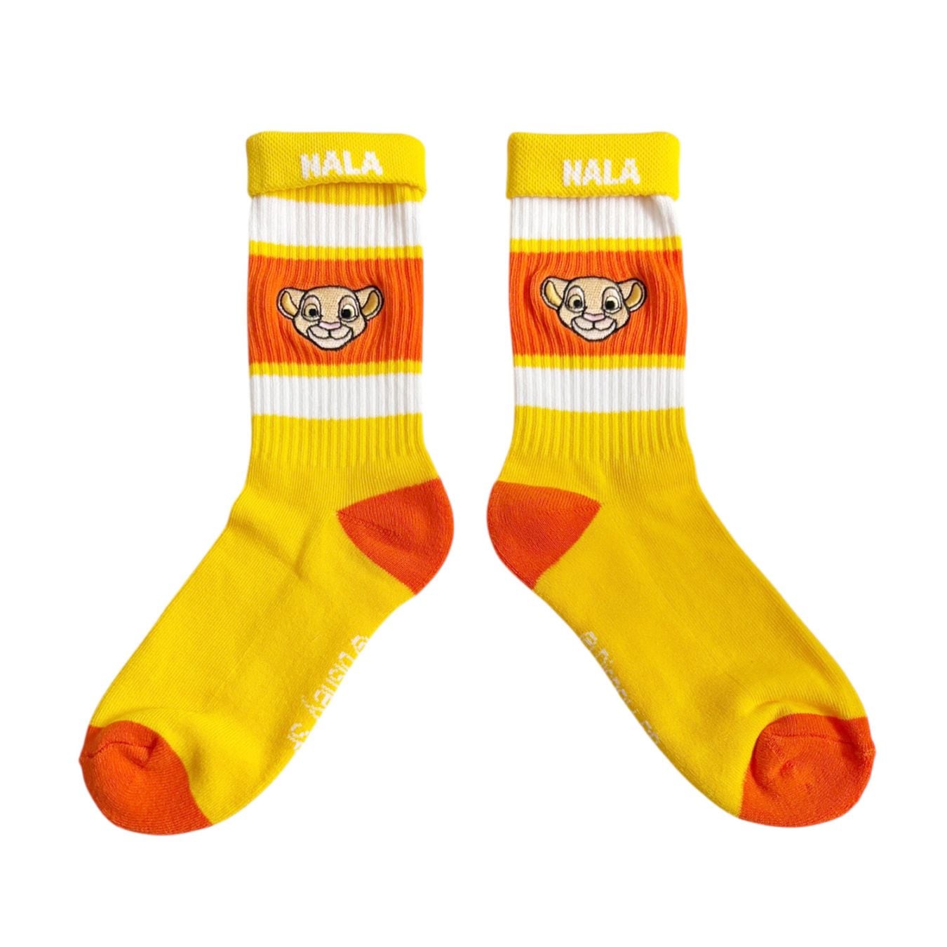 [公式] メーカー直営 Disney ディズニー カラフルラインソックス ナラ 顔