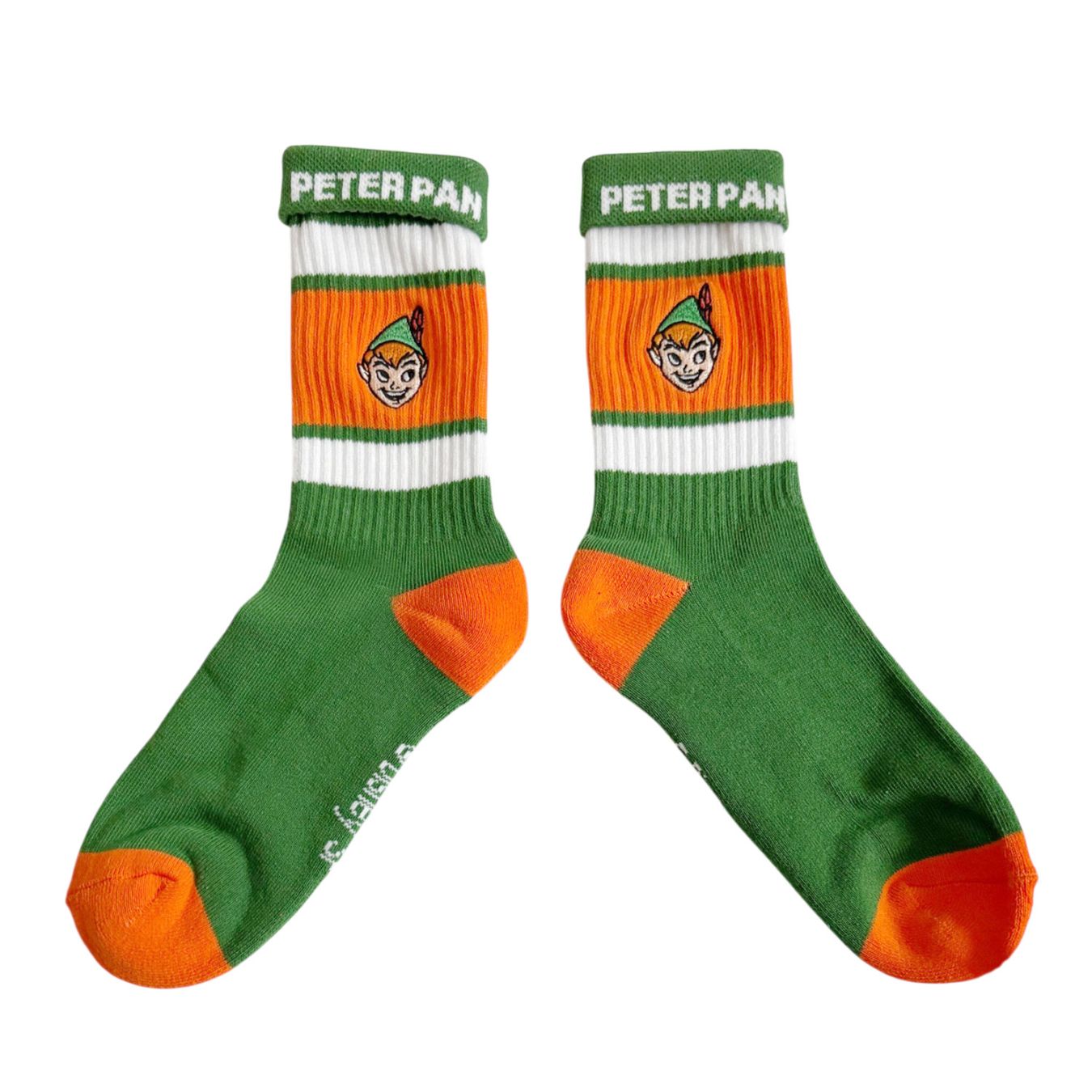 [公式] メーカー直営 Disney ディズニー カラフルラインソックス ピーター・パン 顔