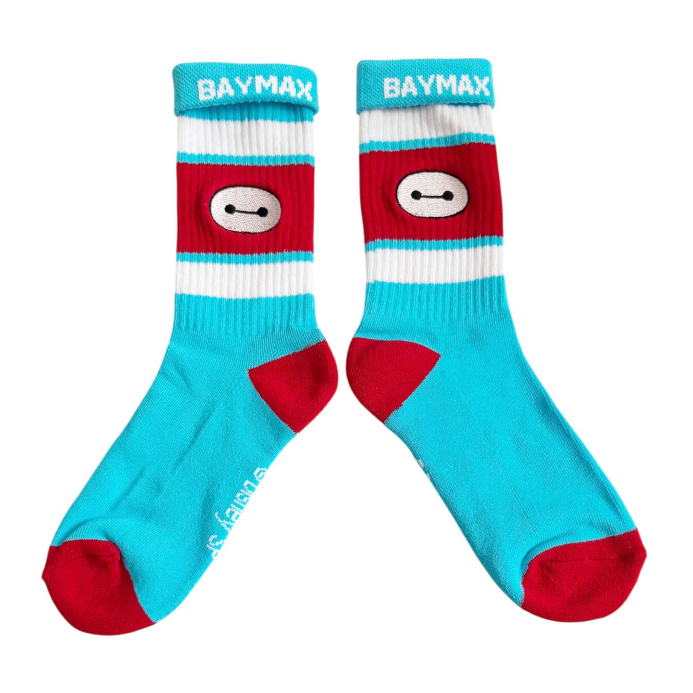 [公式] メーカー直営 Disney ディズニー カラフルラインソックス ベイマックス 顔