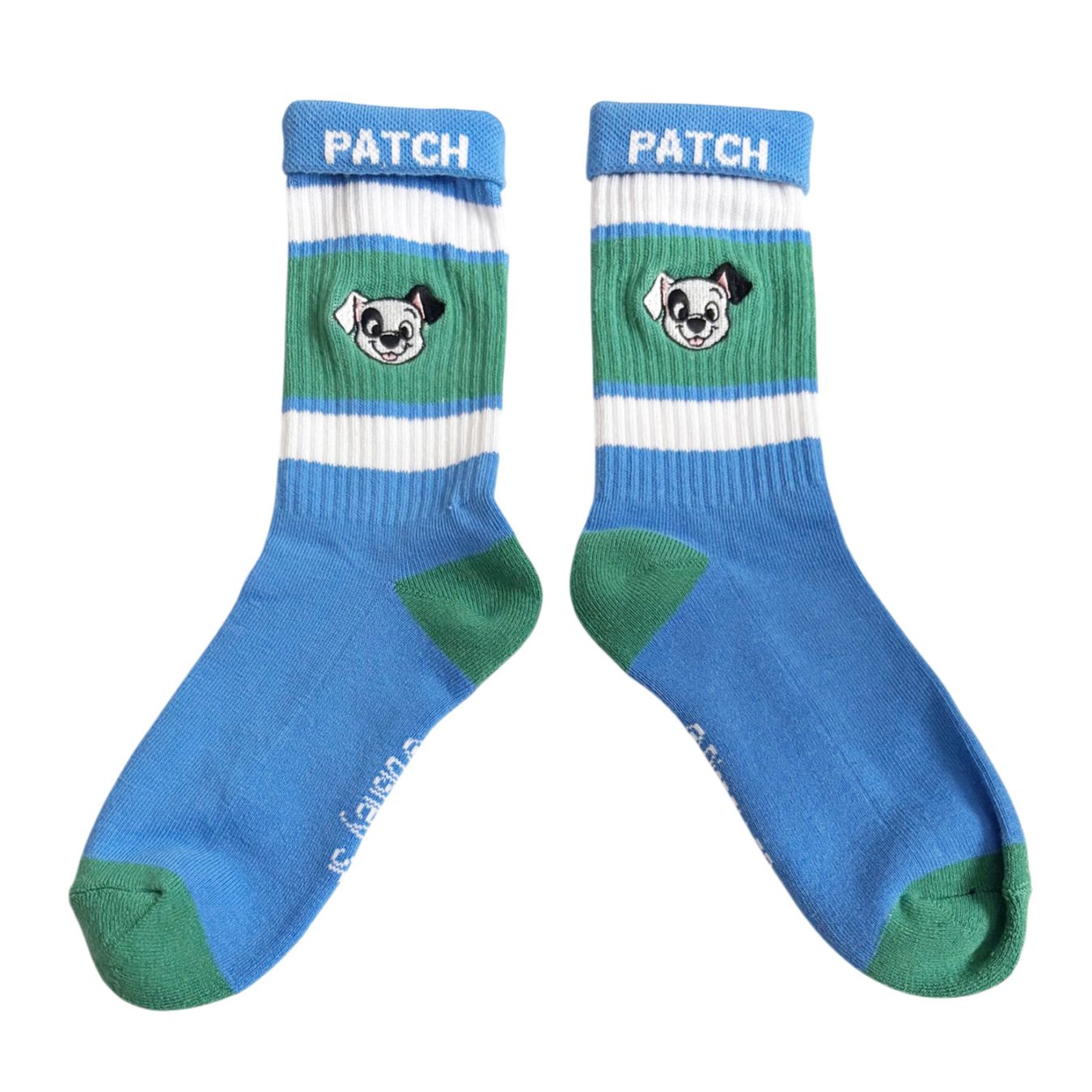 [公式] メーカー直営 Disney ディズニー カラフルラインソックス パッチ 顔