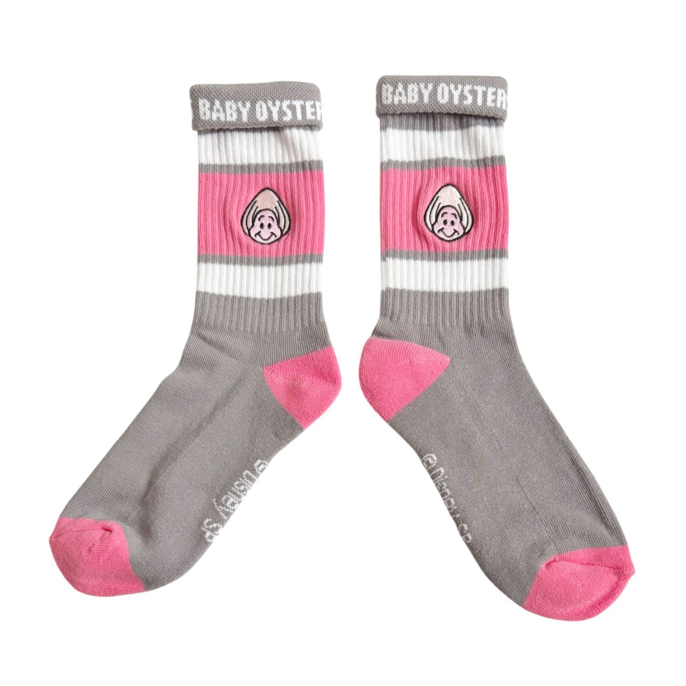 [公式] メーカー直営 Disney ディズニー カラフルラインソックス ベビーオイスターズ 顔