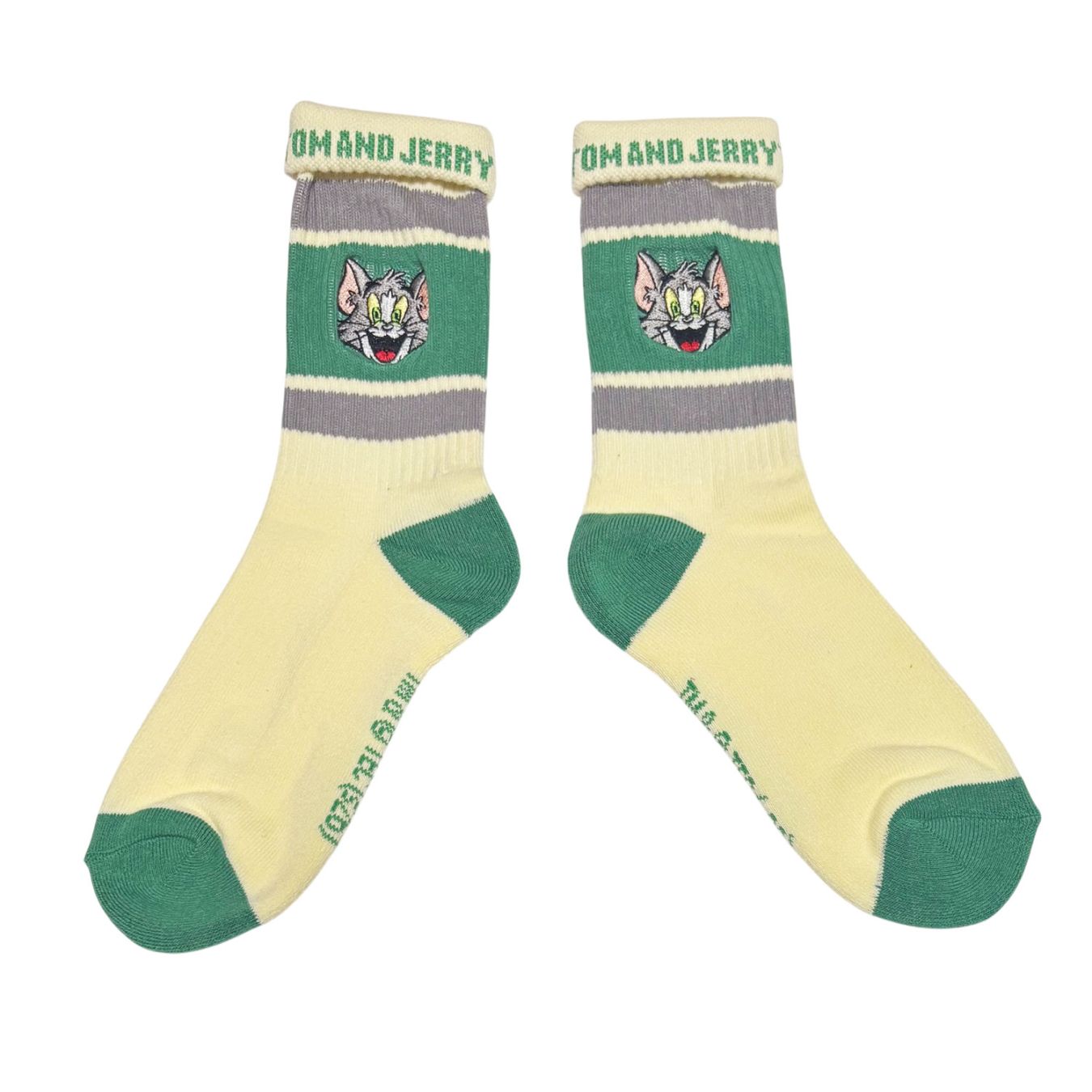 [公式] メーカー直営 トムとジェリー カラフルラインソックス トム 笑顔