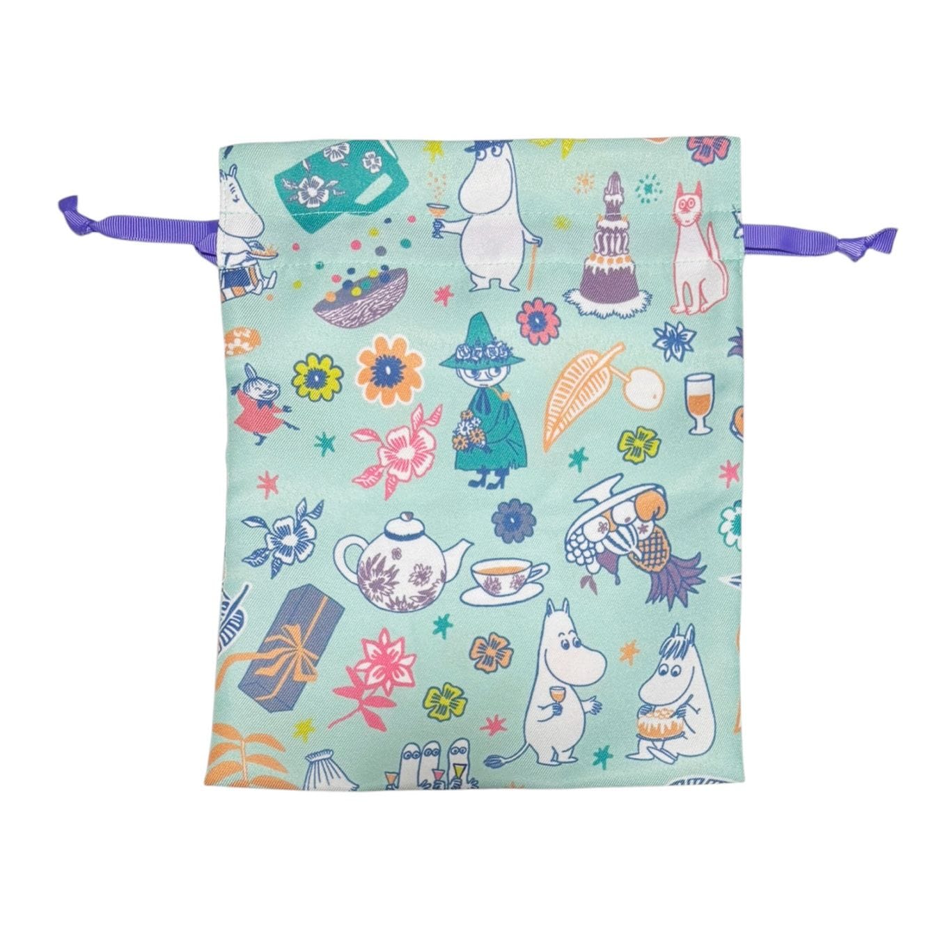 [公式] メーカー直営 ムーミン トラベル巾着 フラワー