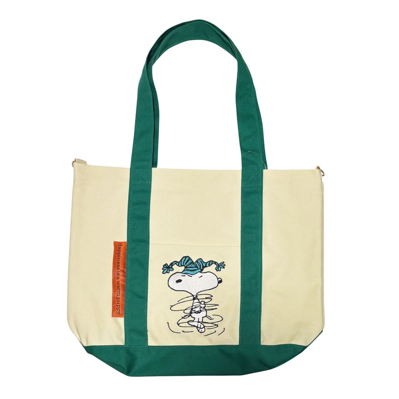 [公式] 【 PEANUTS NOSTALGICA 】 ノスタルジカ ヴィンテージ ピーナッツ トートバッグ サイズ-Ｌ ナチュラル