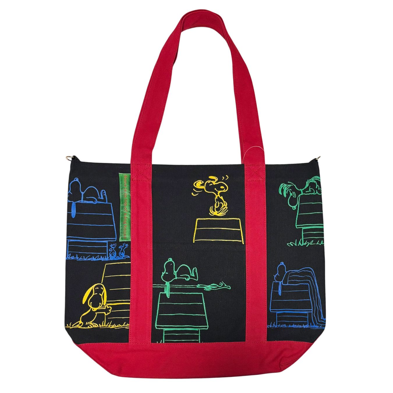 [公式] 【 PEANUTS NOSTALGICA 】 ノスタルジカ ヴィンテージ ピーナッツ トートバッグ サイズ-Ｌ ＢＫ