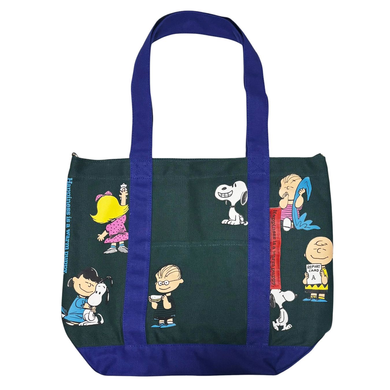 [公式] 【 PEANUTS NOSTALGICA 】 ノスタルジカ ヴィンテージ ピーナッツ トートバッグ サイズ-Ｌ グリーン