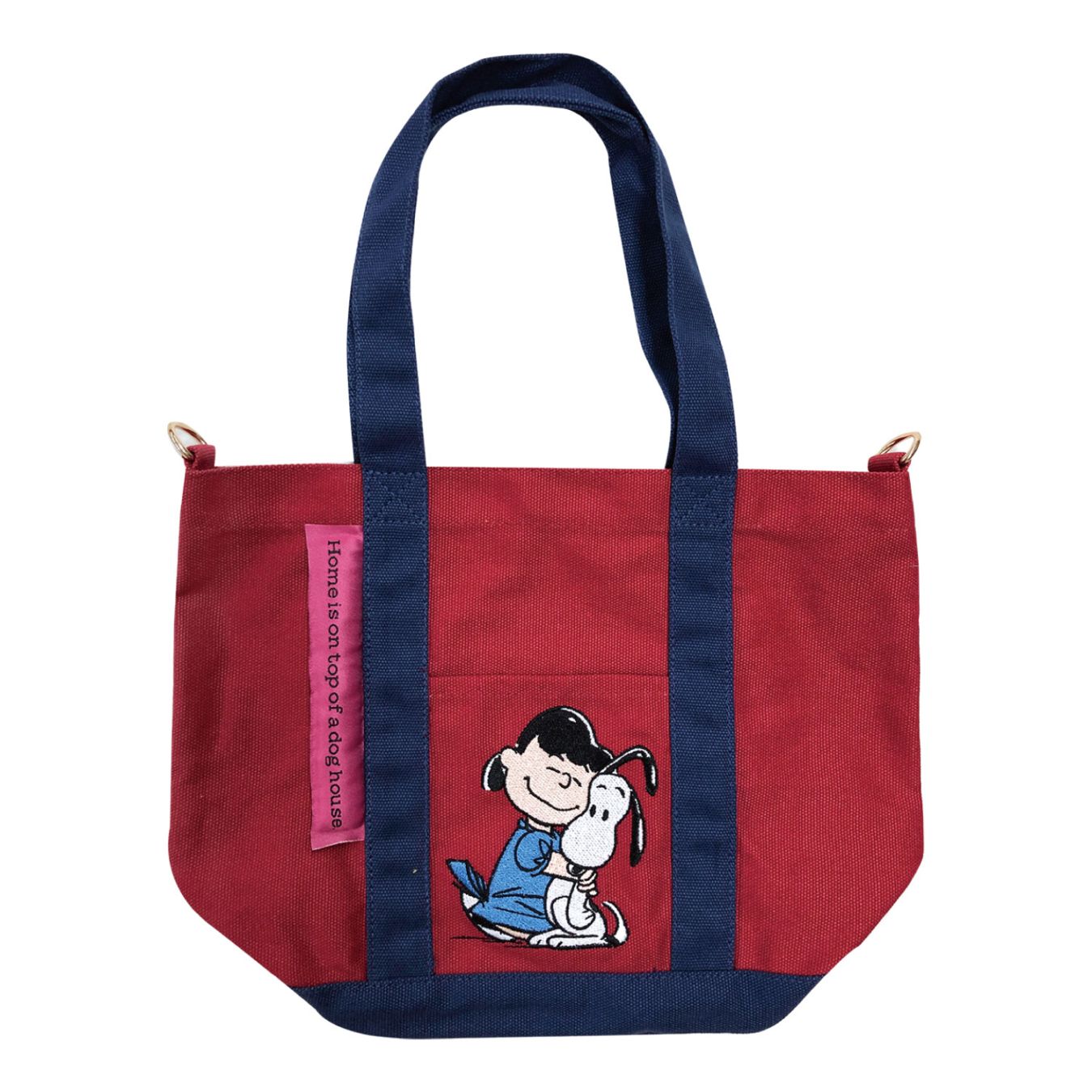 [公式] 【 PEANUTS NOSTALGICA 】 ノスタルジカ ヴィンテージ ピーナッツ トートバッグ サイズ-Ｓ レッド