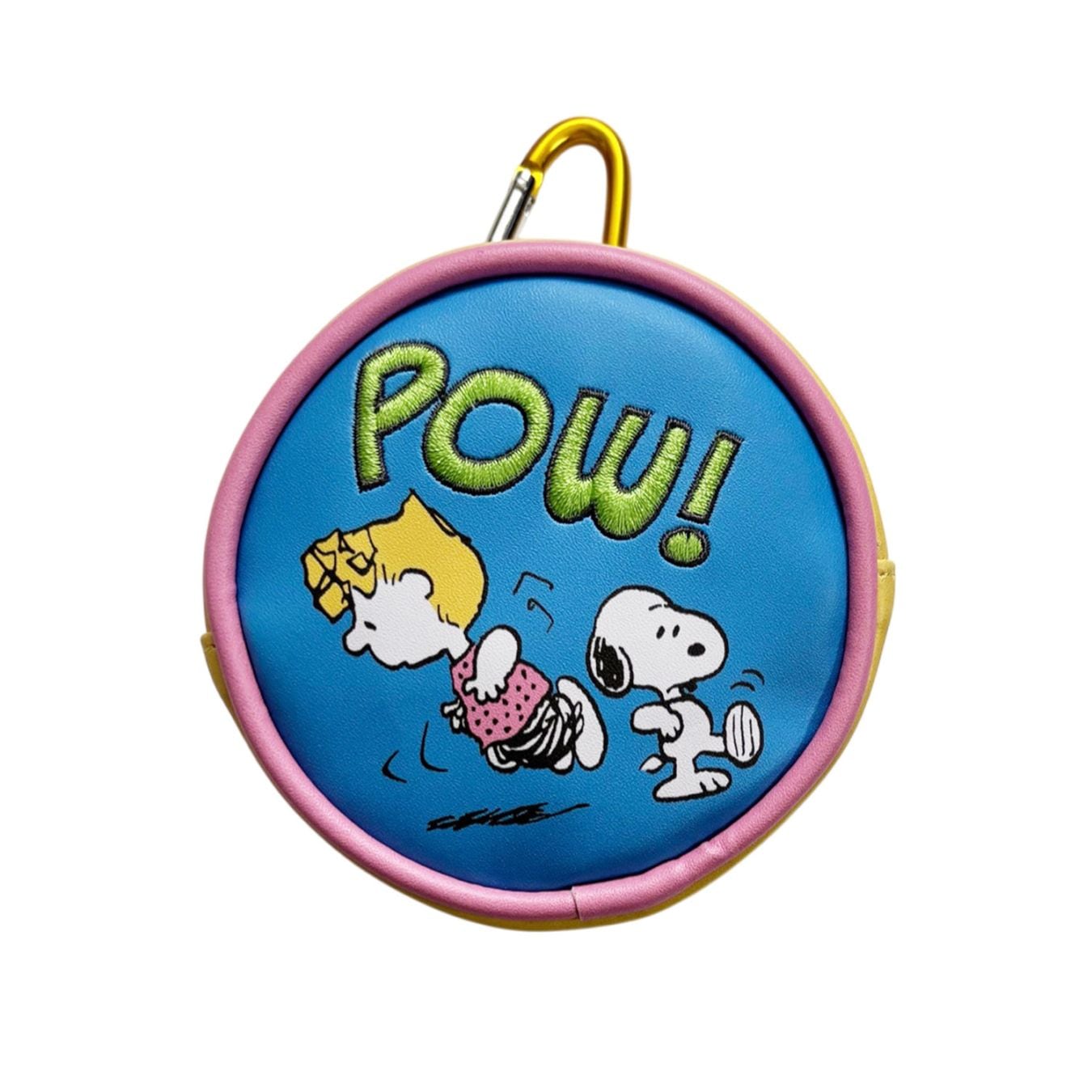 [公式] メーカー直営 PEANUTS スヌーピー 合皮ラウンドポーチ アングリー