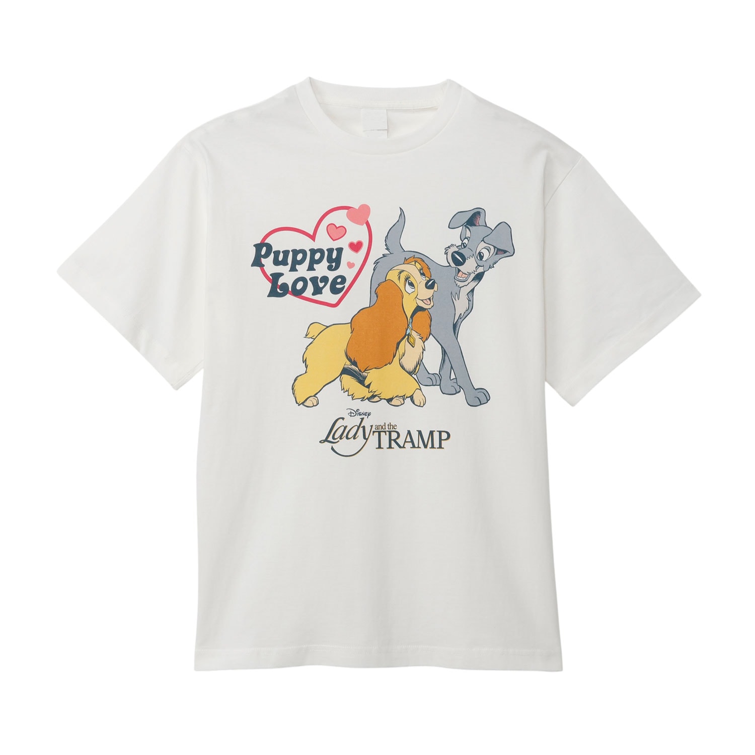 [公式] メーカー直営 ディズニー キャット＆ドッグ Tシャツ わんわん物語 レディ＆トランプ ラブ
