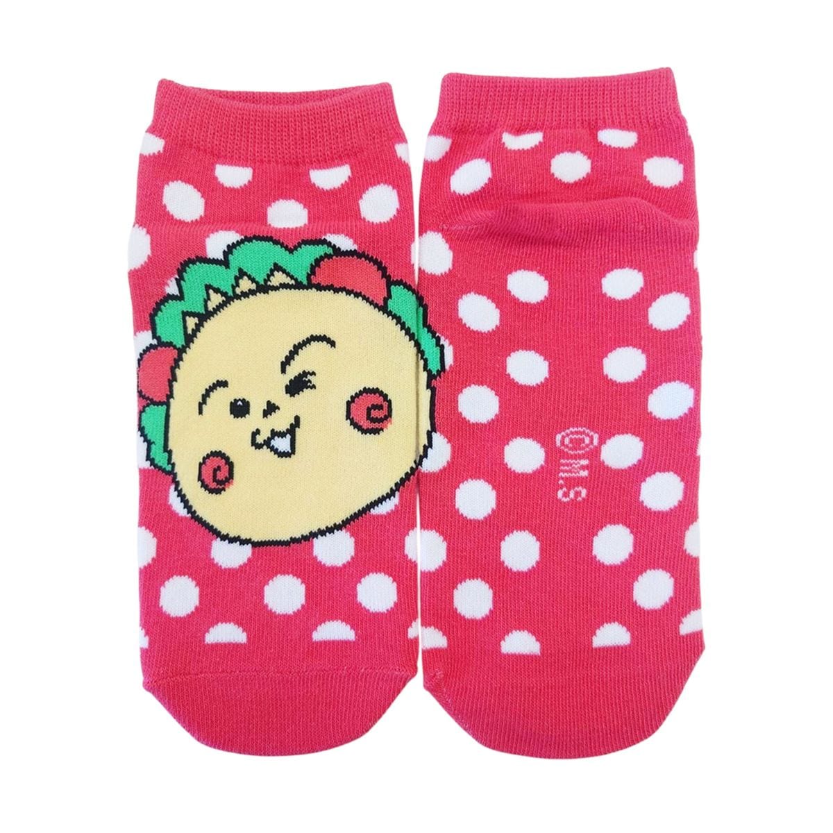 [公式] メーカー直営 コジコジ キャラックス（レディース靴下）ウインク 水玉