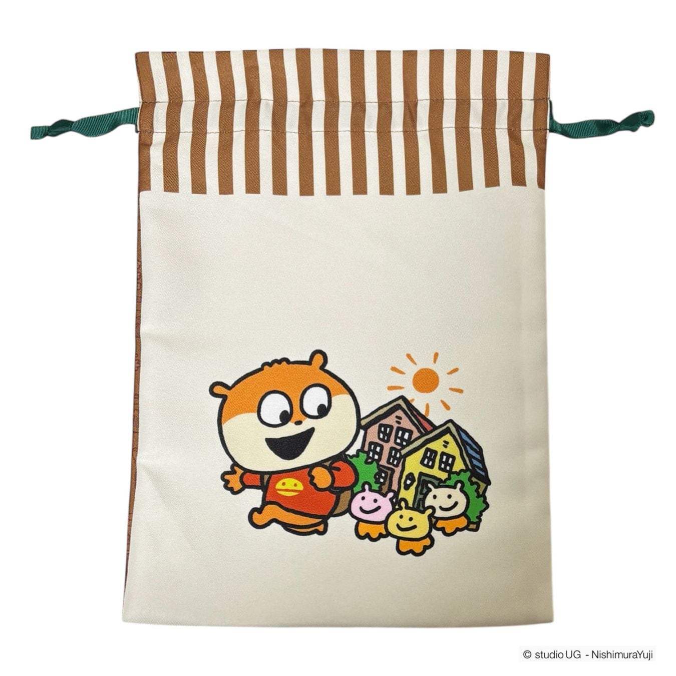 [公式] スタジオUG（にしむらゆうじ）トラベル巾着Ｌ スタジオＵＧ「こねずみの暮らし」