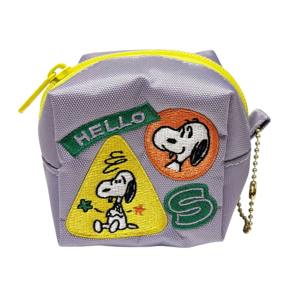 [公式] メーカー直営 PEANUTS ヴィンテージ ピーナッツ キューブポーチ ワッペン