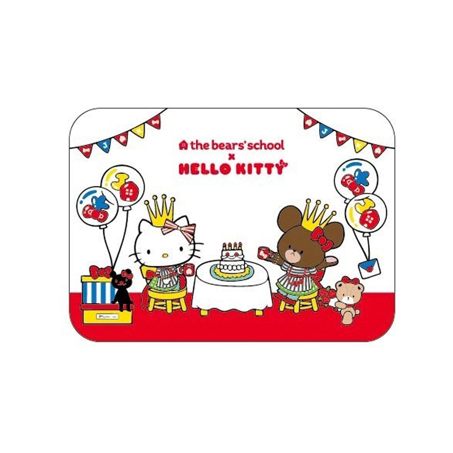 [公式] メーカー直営 くまのがっこう×ハローキティ キャラクターステッカー ケーキ