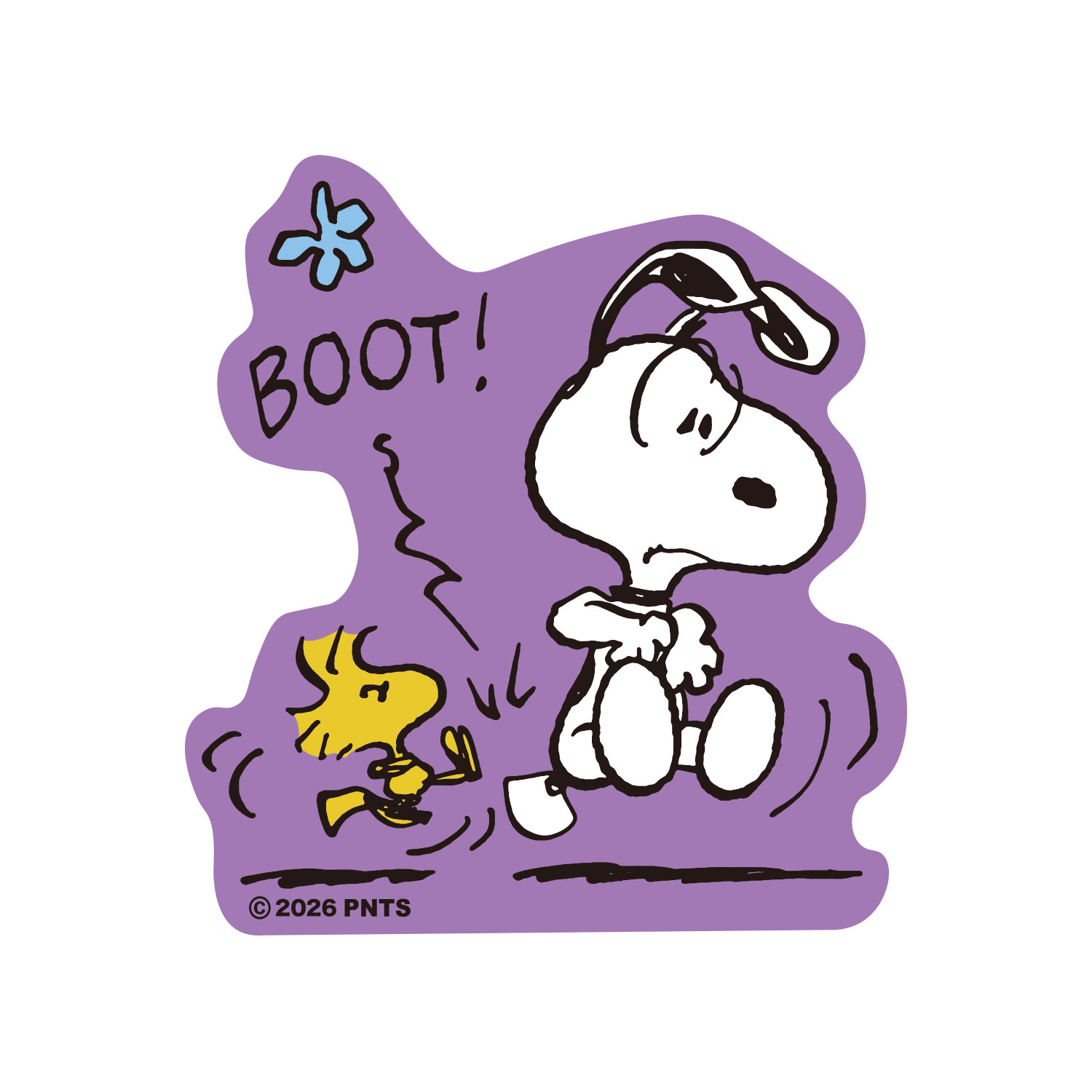[公式] メーカー直営 PEANUTS ピーナッツ キャラクターステッカー BOOT！
