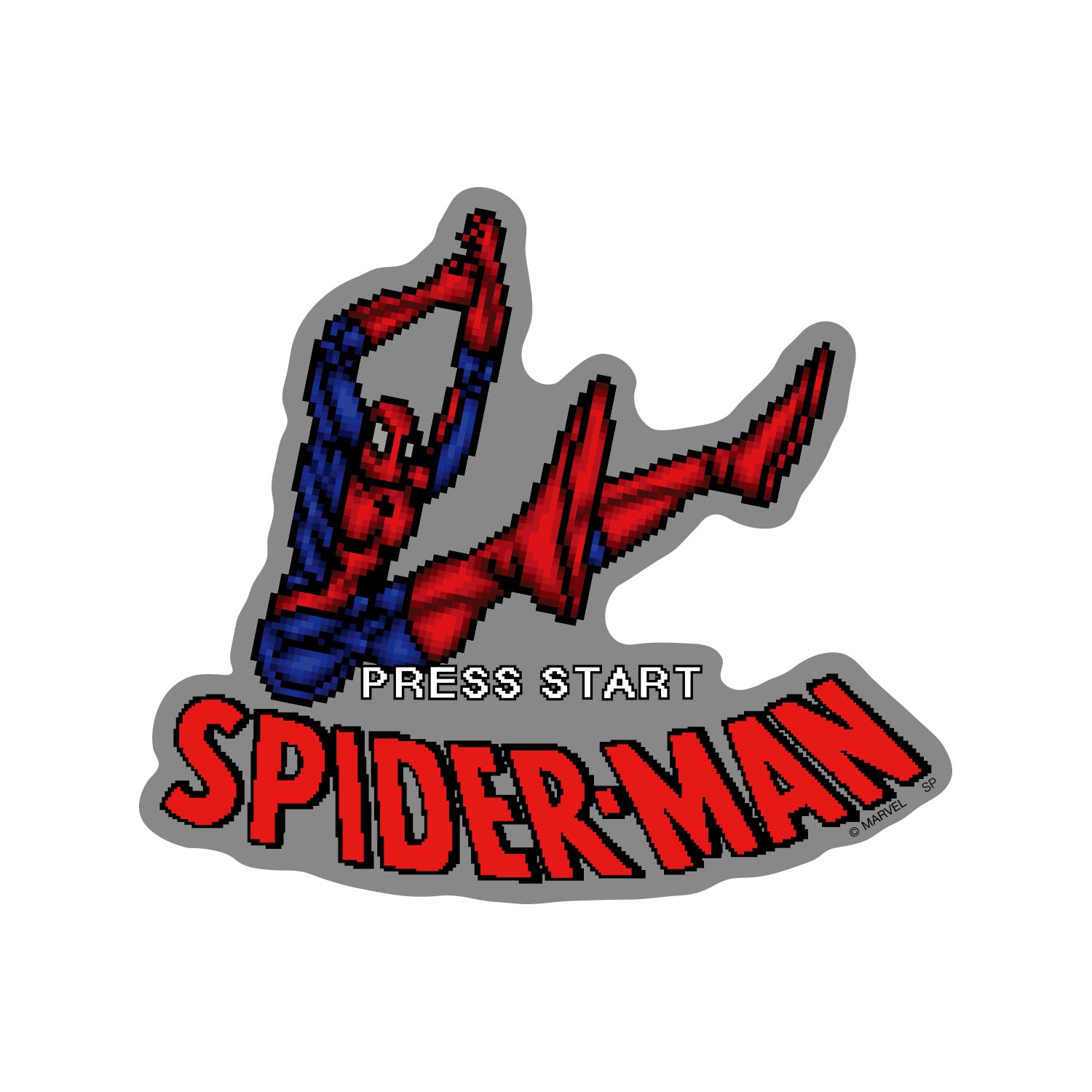 [公式] メーカー直営 MARVEL キャラクターステッカー スパイダーマン ピクセル