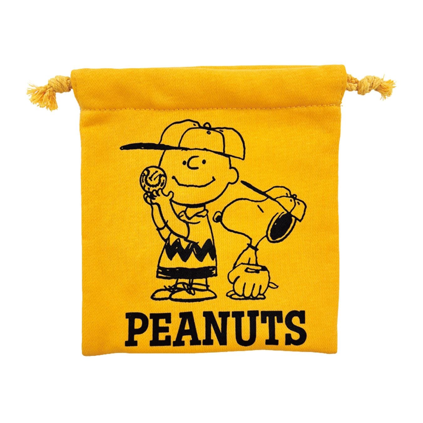 [公式] メーカー直営 PEANUTS ヴィンテージ ピーナッツ 巾着 イエロー