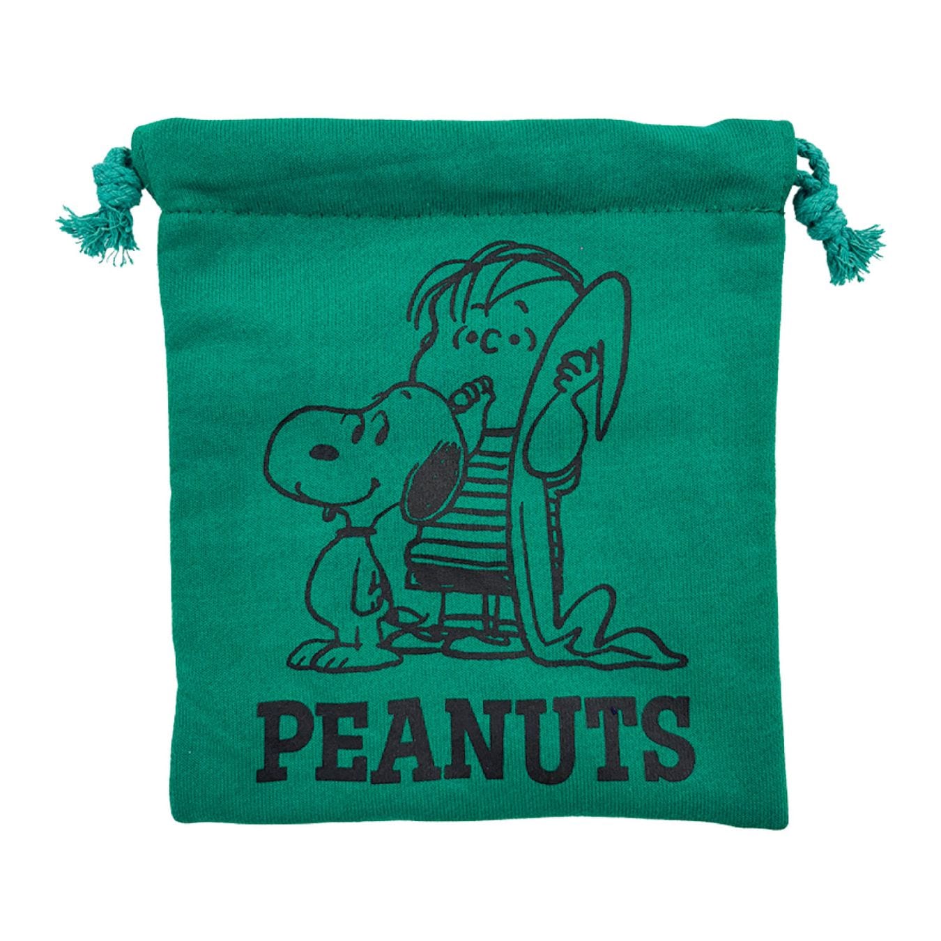 [公式] メーカー直営 PEANUTS ヴィンテージ ピーナッツ 巾着 グリーン