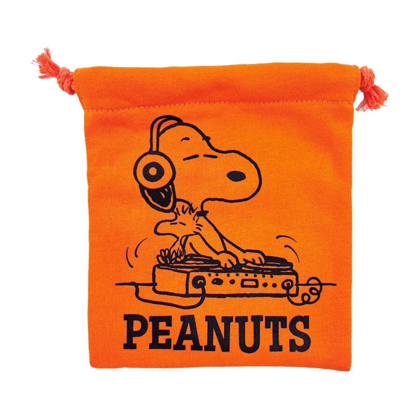[公式] メーカー直営 PEANUTS ヴィンテージ ピーナッツ 巾着 オレンジ