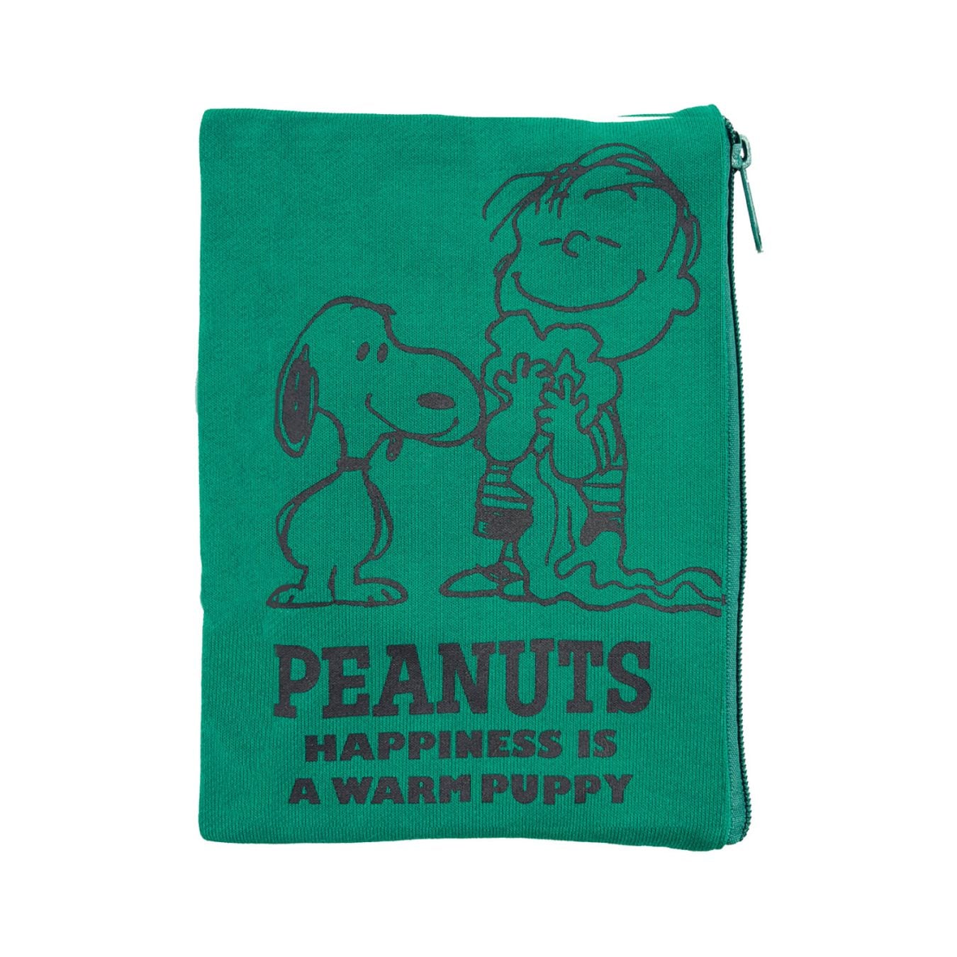 [公式] メーカー直営 PEANUTS ヴィンテージ ピーナッツ フラットポーチ グリーン