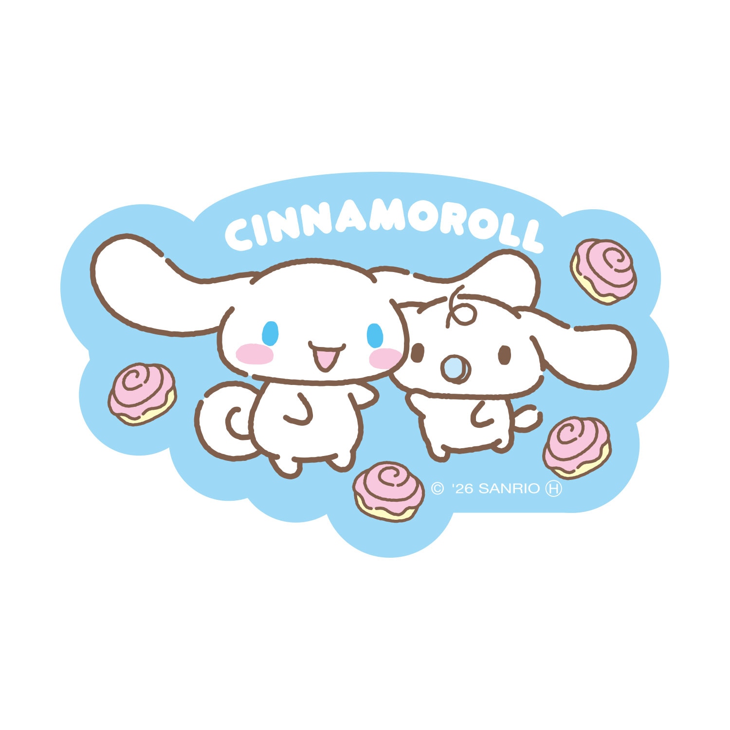 [公式] メーカー直営 サンリオキャラクターズ キャラクターステッカー シナモロール ぱん