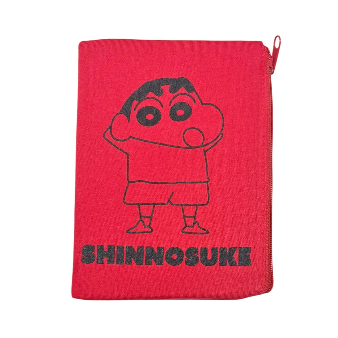 [公式] メーカー直営 クレヨンしんちゃん フラットポーチ しんちゃん レッド