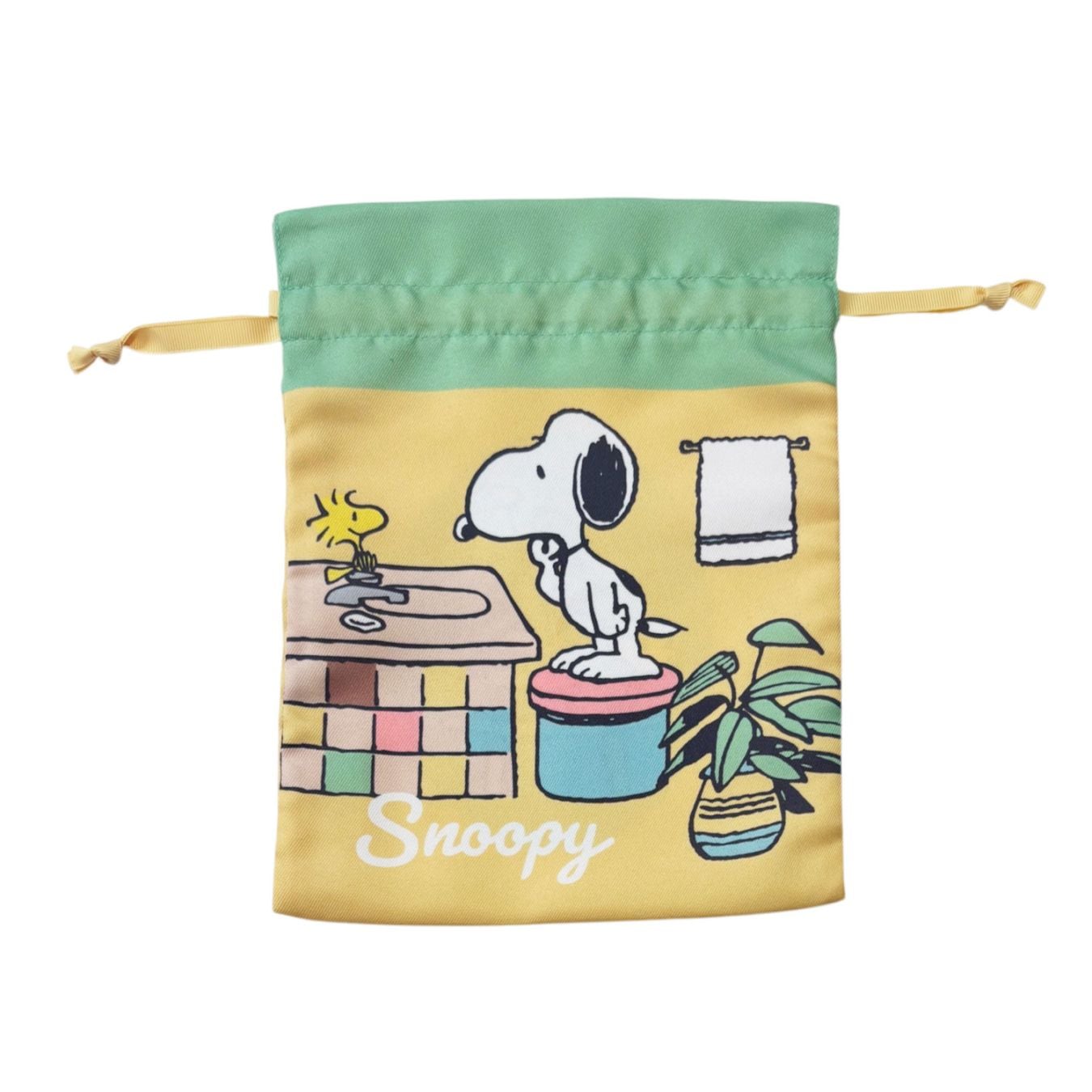[公式] メーカー直営 PEANUTS ヴィンテージ ピーナッツ トラベル巾着 洗面台
