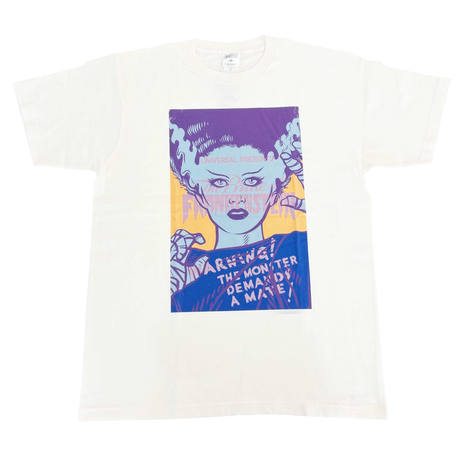[公式] ユニバーサル・モンスターズ Tシャツ フランケンシュタインの花嫁