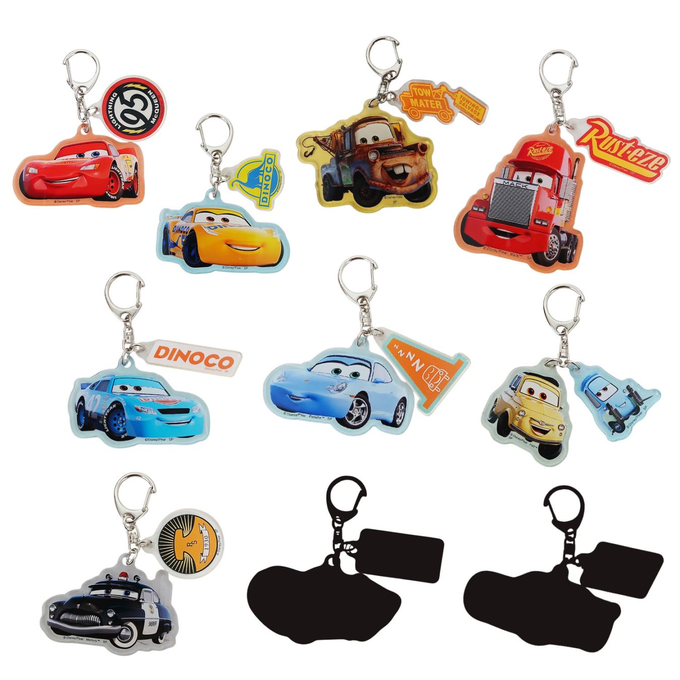 [公式] メーカー直営 ディズニー/ピクサー カーズ 2連アクリルキーホルダー 単品（全10種）